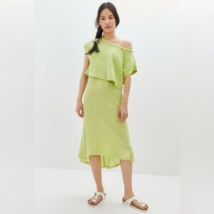 Daily Practice by Anthropologie Midi Set Lime Green size XXS